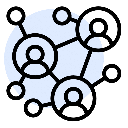 Transparent Communication line icon